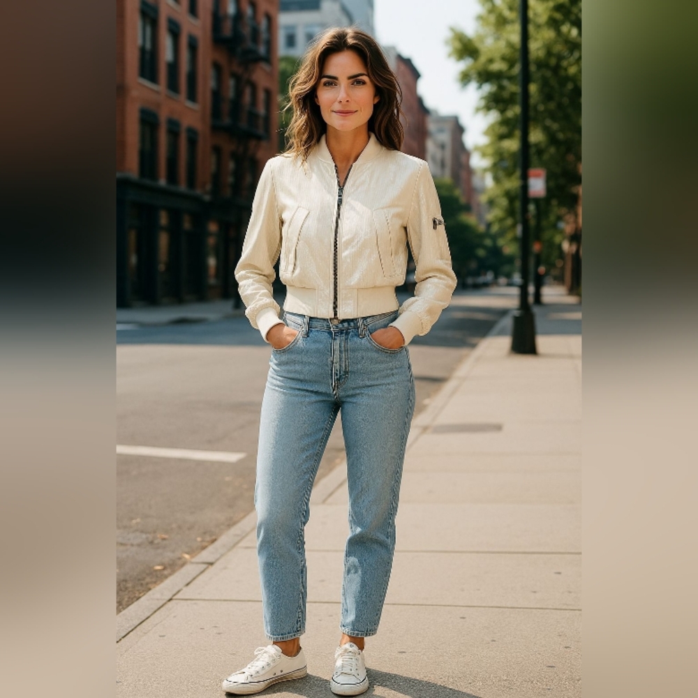 SEXY MODERN EDGY GENERATION  Cream Women's BLAZER SPARKLE